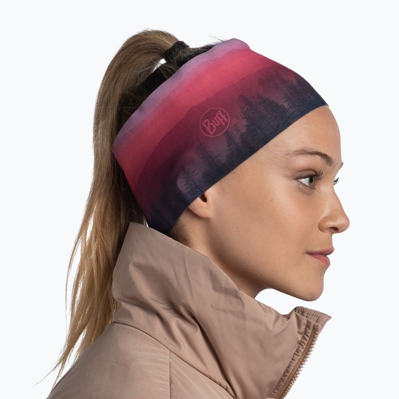 Fascia per la testa BUFF Tech Fleece haera mauve 3