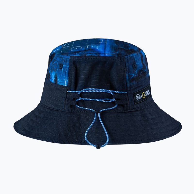 BUFF Cappello da trekking a secchiello per il sole Unrel blu 2
