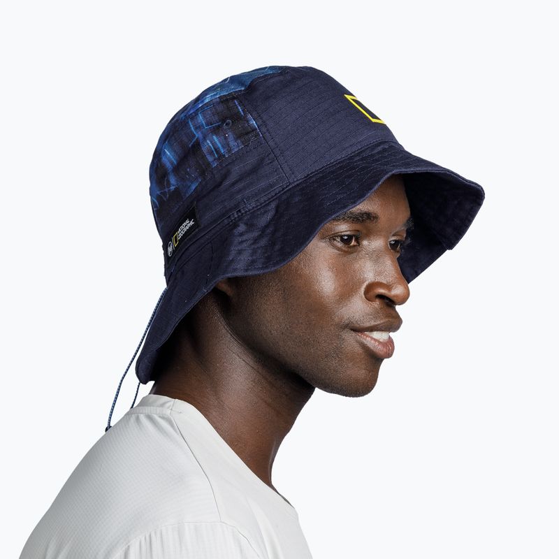 BUFF Cappello da trekking a secchiello per il sole Unrel blu 5