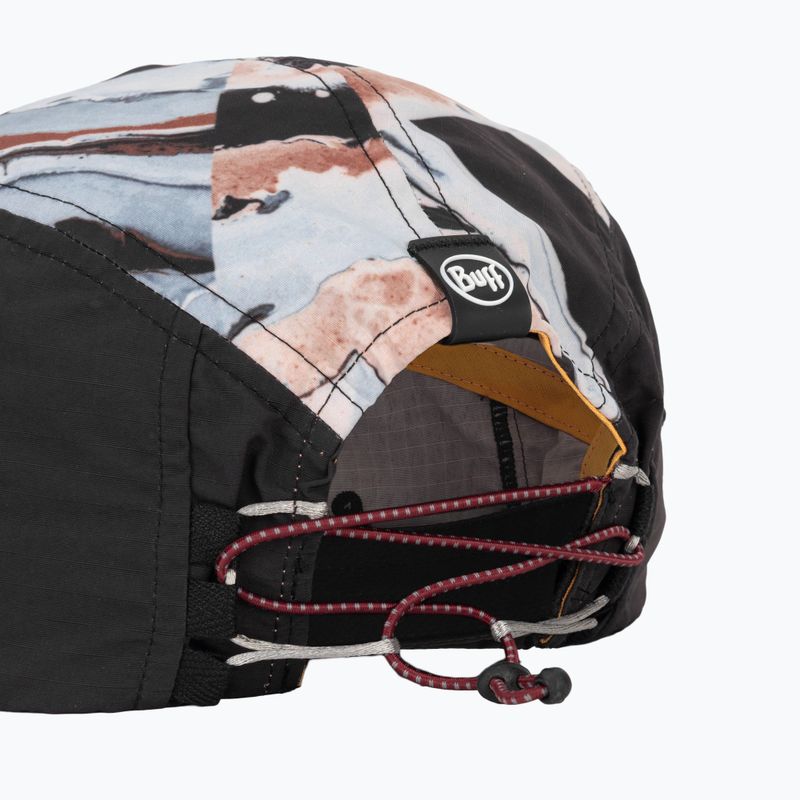 Cappellino con visiera BUFF 5 Panel Explore reige black 4