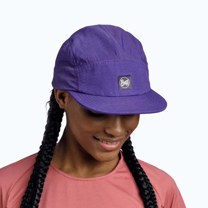 Cappellino con visiera BUFF 5 Panel Explore slen violet 5