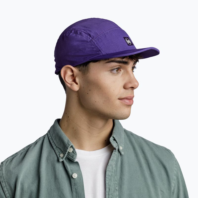 Cappellino con visiera BUFF 5 Panel Explore slen violet 6