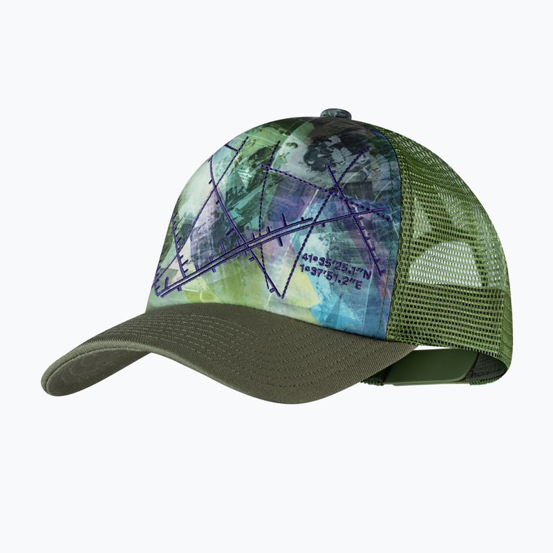 Berretto da baseball BUFF Trucker Campast verde 5