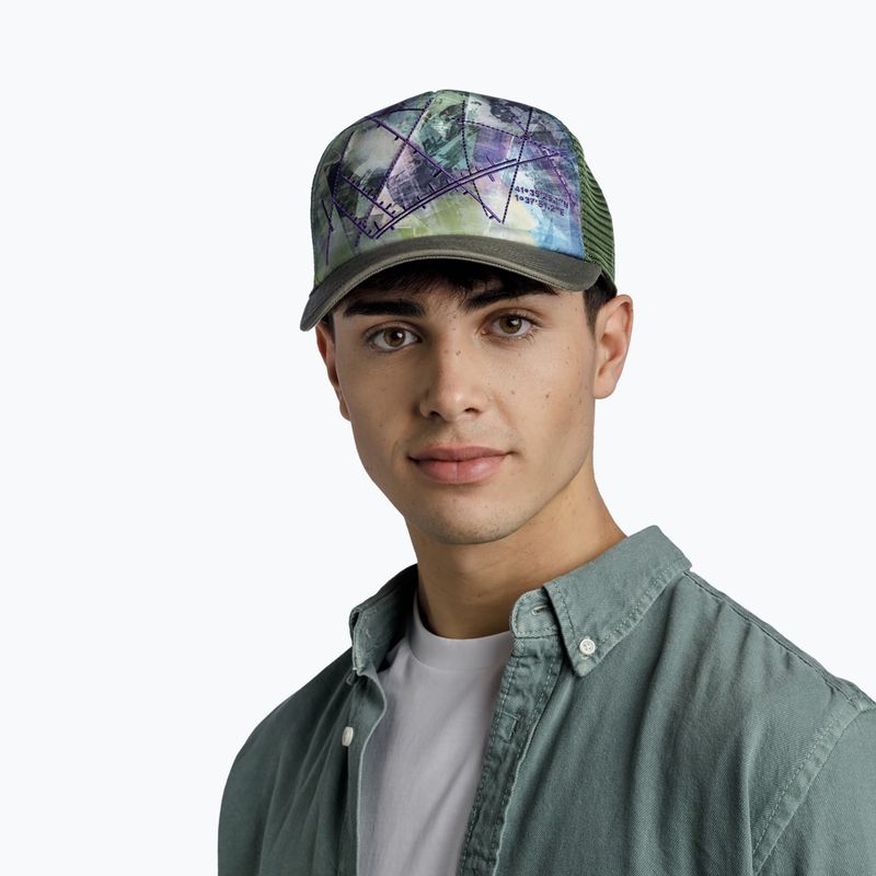 Berretto da baseball BUFF Trucker Campast verde 7