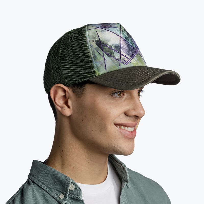Berretto da baseball BUFF Trucker Campast verde 8