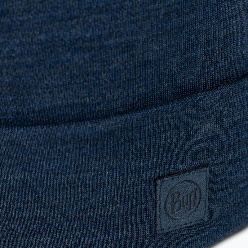 Cappello invernale BUFF Heavyweight Merino Wool solid night blue 2