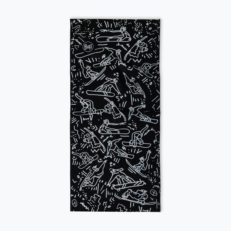 Fascia multifunzionale per bambini BUFF Original Ecostretch Tivat Black 2