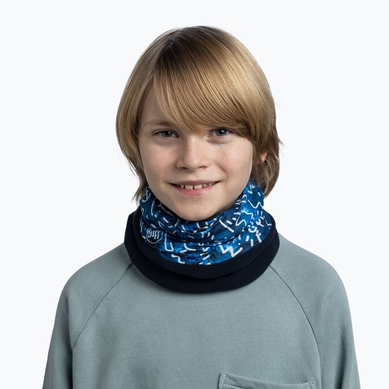 Imbragatura multifunzionale per bambini BUFF Polar tivat blu 3