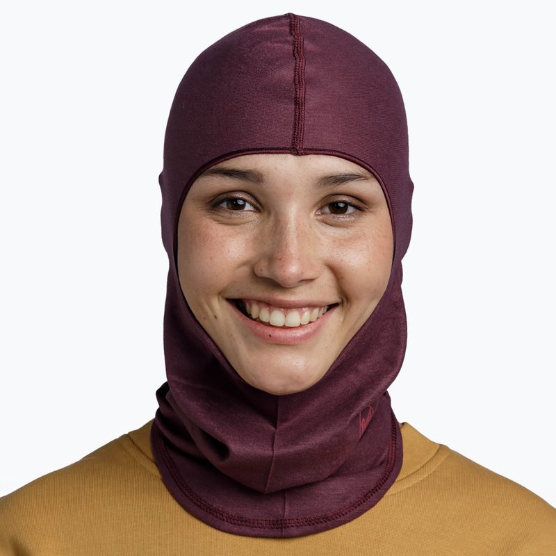 BUFF Mantello passamontagna Ecostretch solido color dalia 2