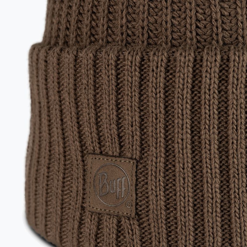 Berretto invernale BUFF Knitted Rutger brindle brown 2