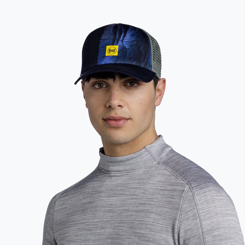 Cappellino con visiera BUFF Trucker arius blue 3