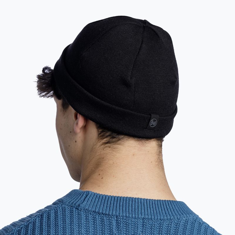 BUFF Berretto invernale Elro in maglia nera 4