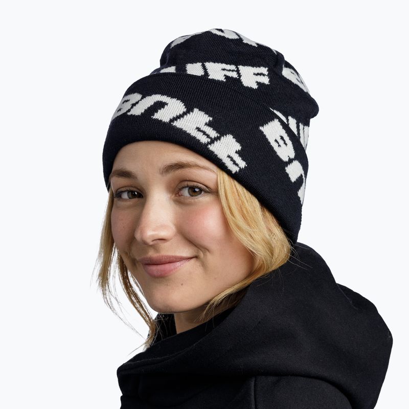 BUFF Berretto invernale in maglia Hido nero 4