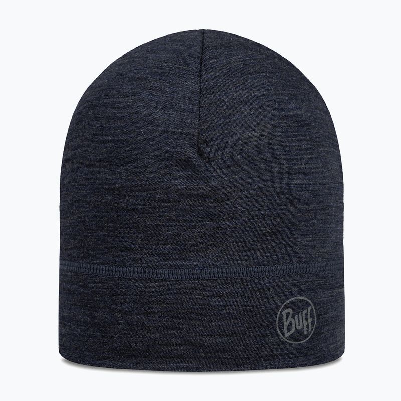 Berretto invernale BUFF Lightweight Merino Wool solid night blue