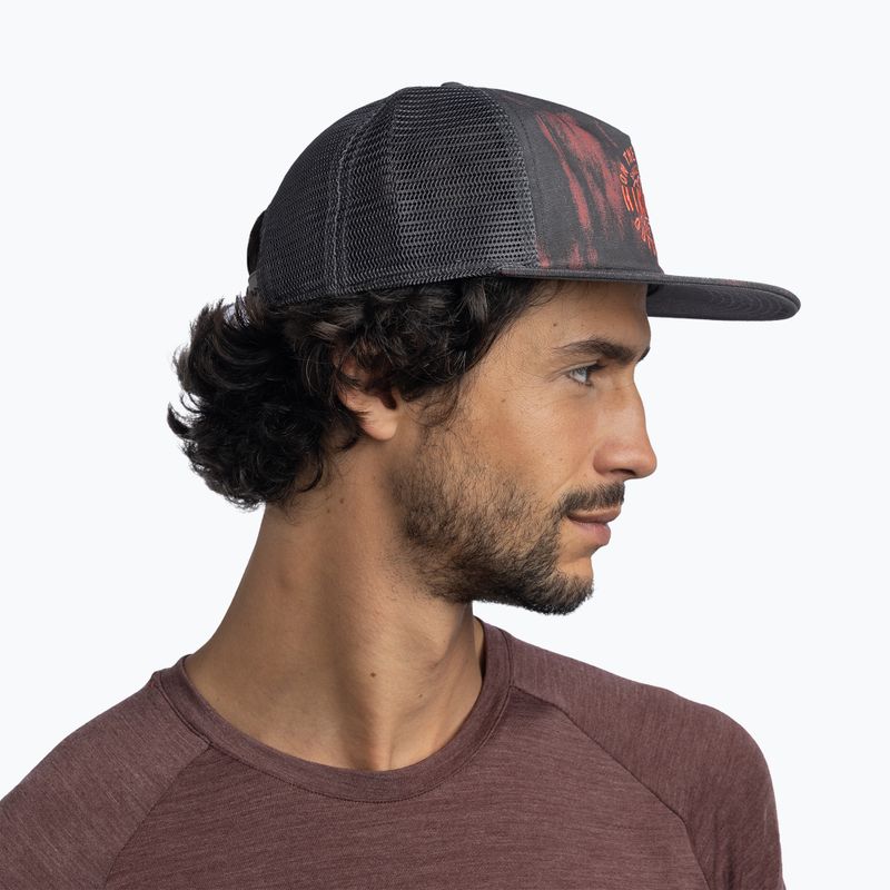 Cappellino con visiera BUFF Trucker ikshi terracotta 3