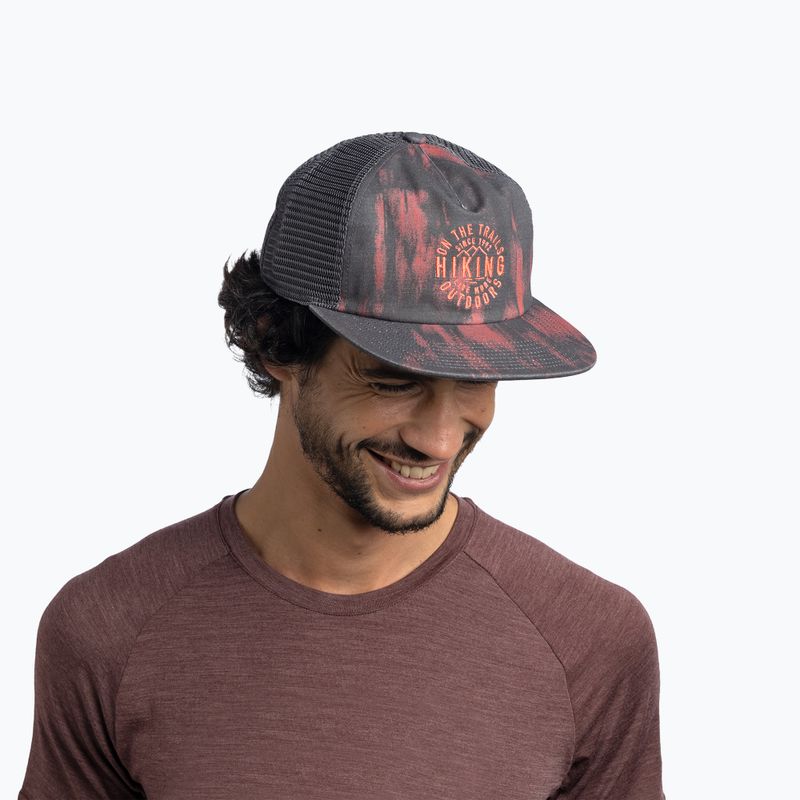 Cappellino con visiera BUFF Trucker ikshi terracotta 4