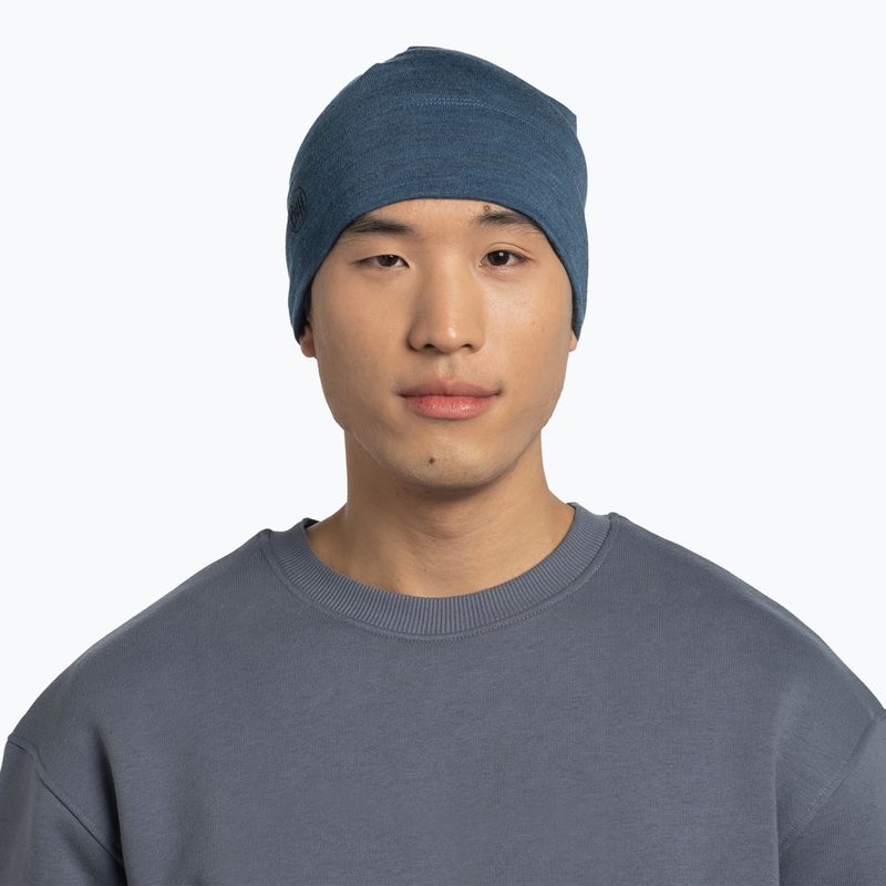 Berretto invernale BUFF in lana merino melange tempest di peso medio 3