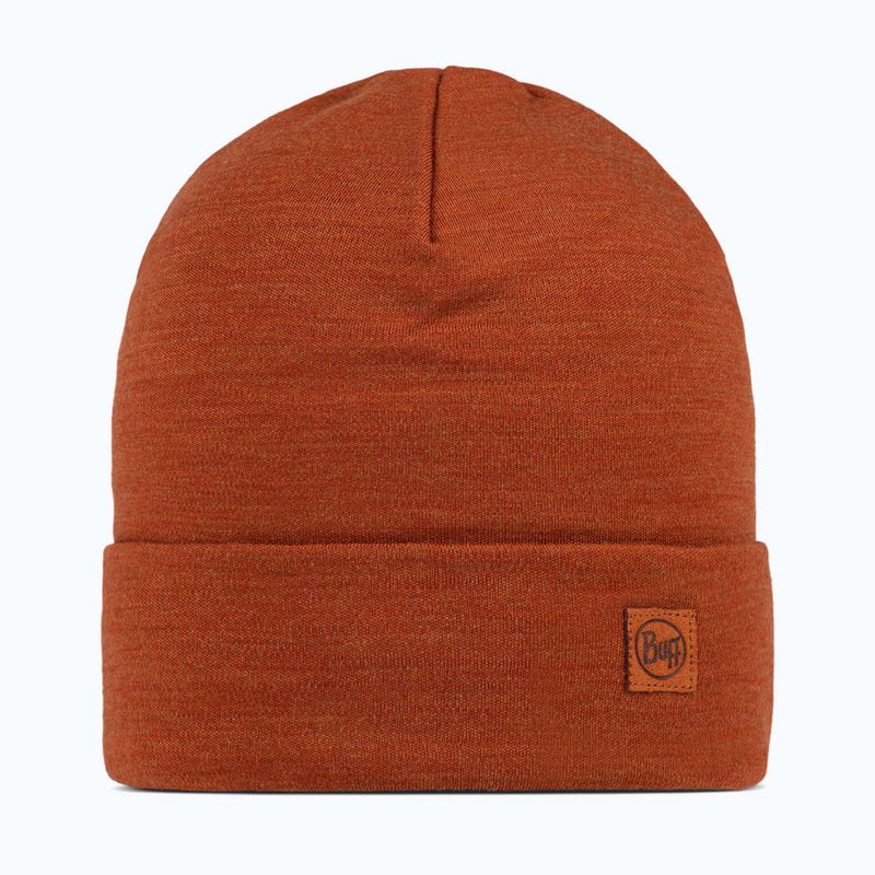 Cappello invernale BUFF Heavyweight Merino Wool solid cinnamon
