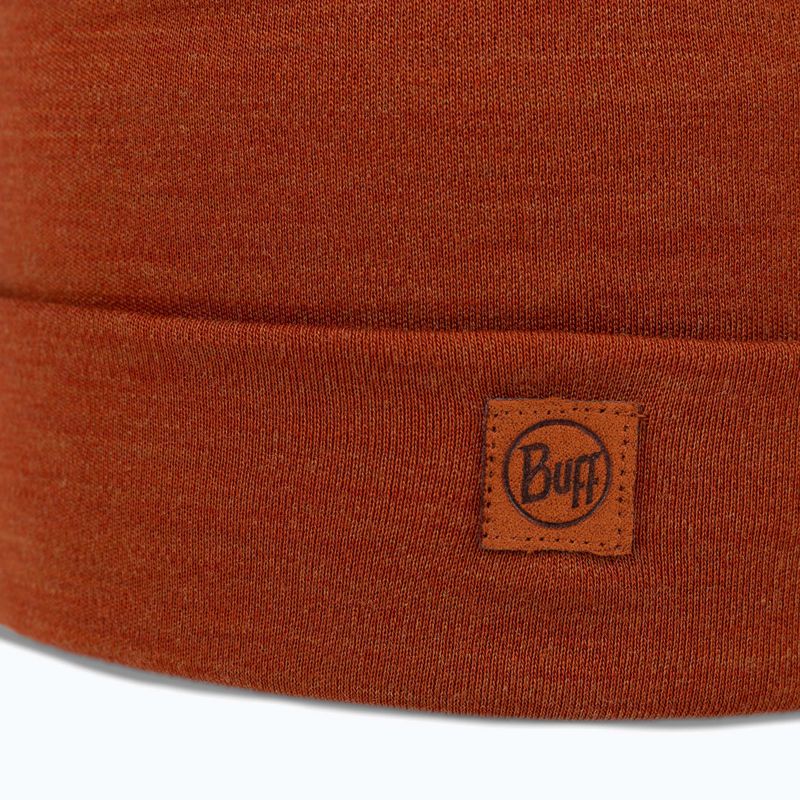 Cappello invernale BUFF Heavyweight Merino Wool solid cinnamon 2