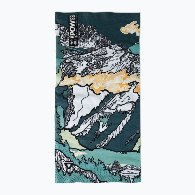 Imbragatura multifunzionale BUFF Thermonet pow lixot verde 2