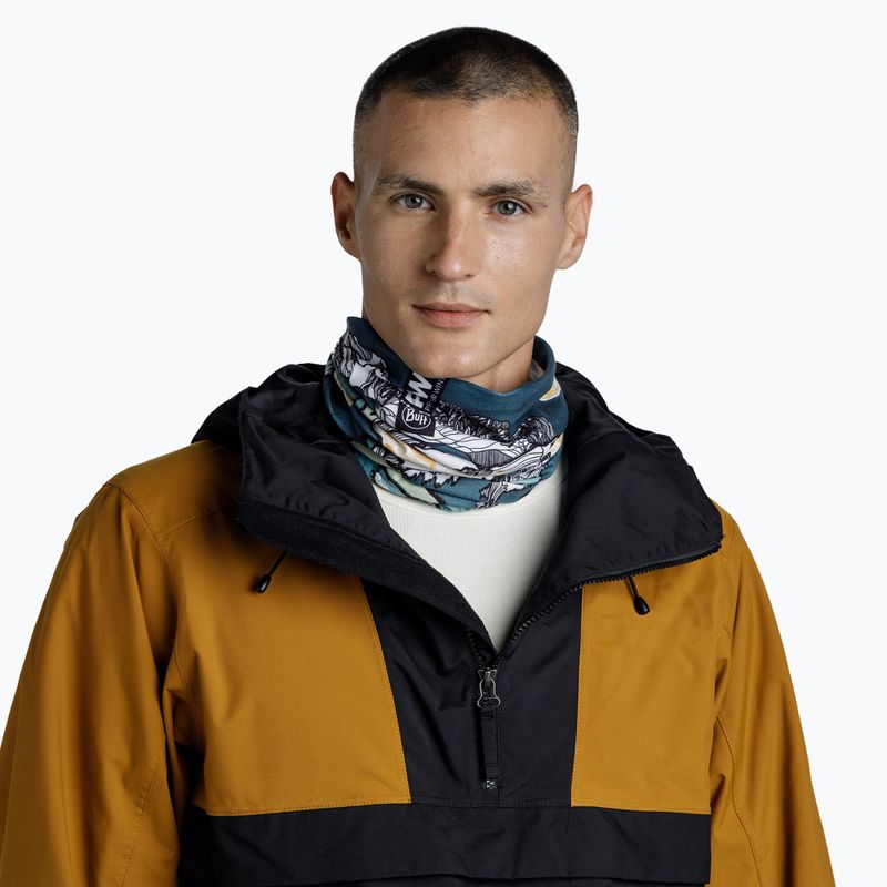 Imbragatura multifunzionale BUFF Thermonet pow lixot verde 5