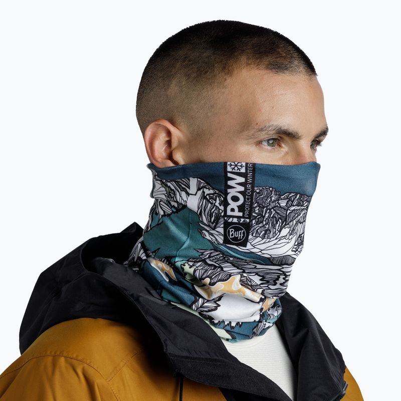 Imbragatura multifunzionale BUFF Thermonet pow lixot verde 6