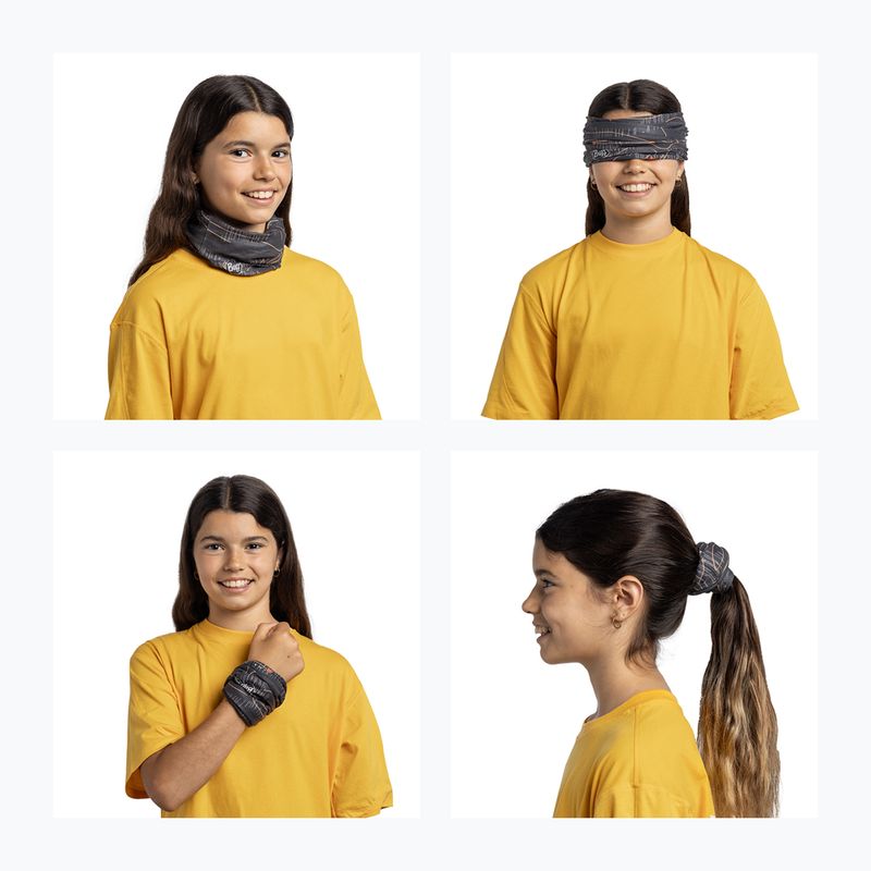 Fascia multifunzione per bambini BUFF Coolnet UV suber graphite 5