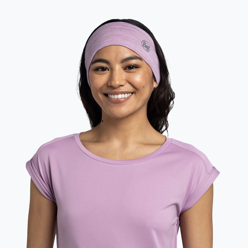 Fascia per la testa BUFF Lightweight Merino Wool pansy 3