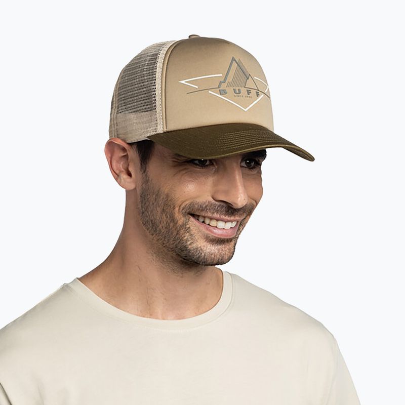 Cappellino con visiera BUFF Trucker khaki 3