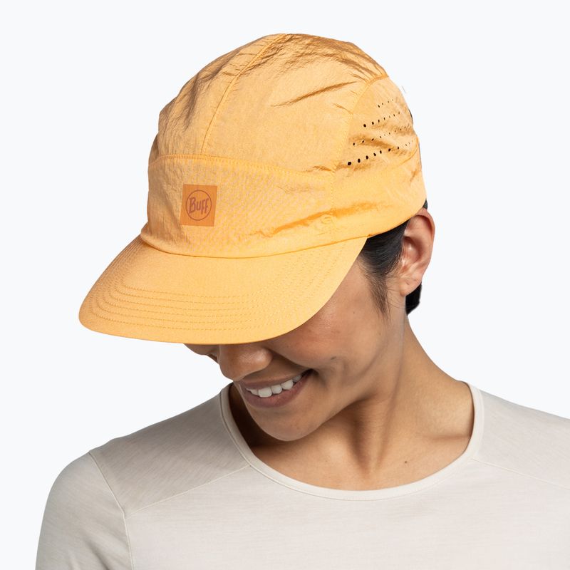Cappellino con visiera BUFF Speed solid apricot 4