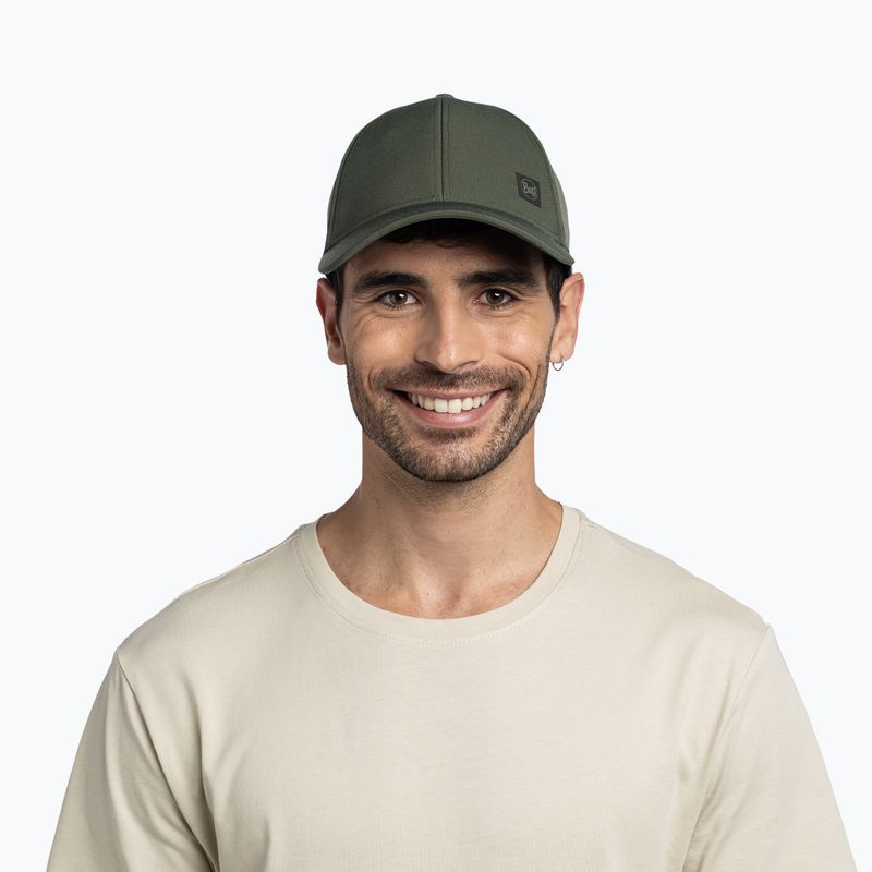 Cappellino con visiera Buff Summit solid khaki 3
