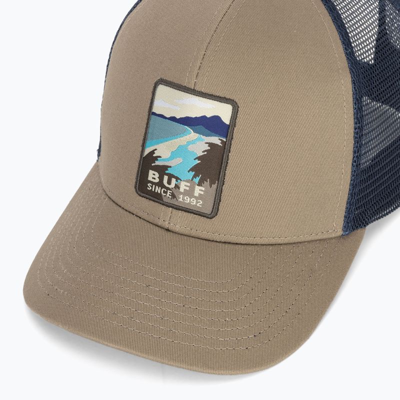 Berretto con visiera BUFF Explore Trucker soor tundra khaki 3