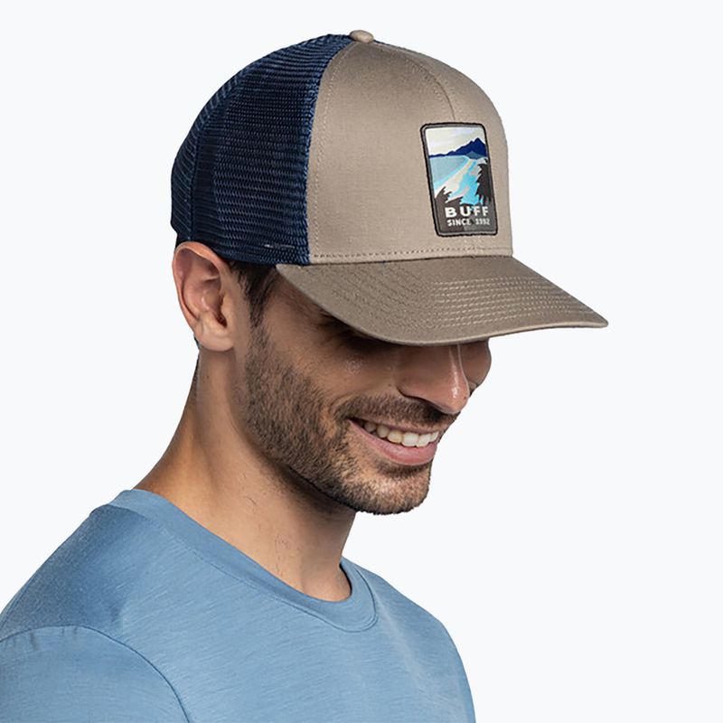 Berretto con visiera BUFF Explore Trucker soor tundra khaki 7
