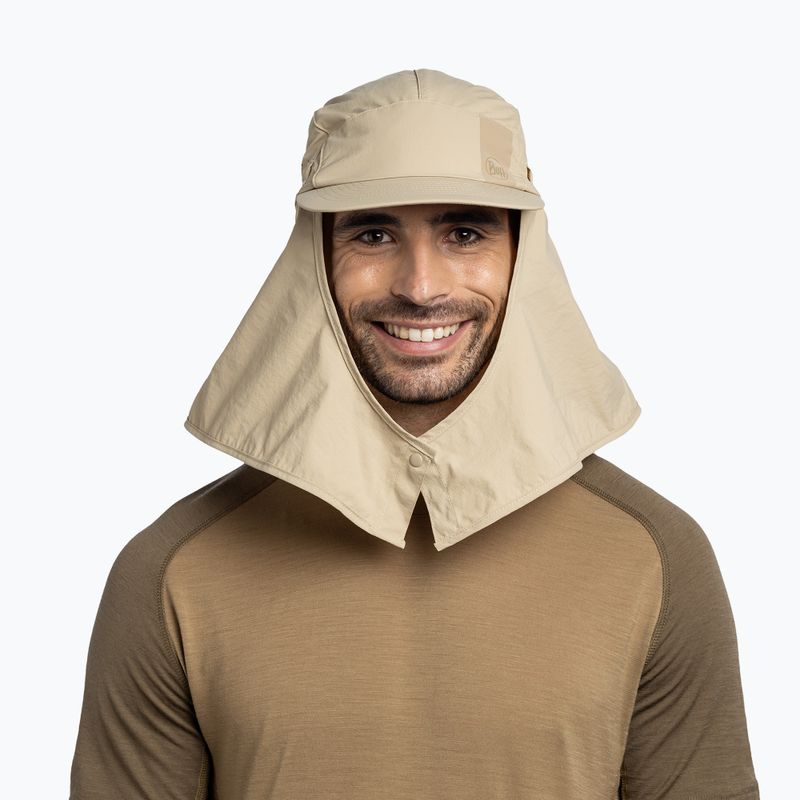 Cappellino con visiera BUFF Desert solid birch grey 6