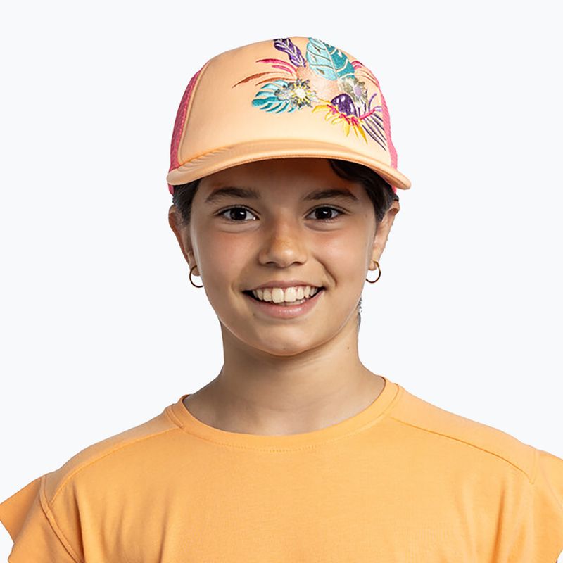 Berretto da baseball BUFF Trucker Neottia corallo per bambini 4