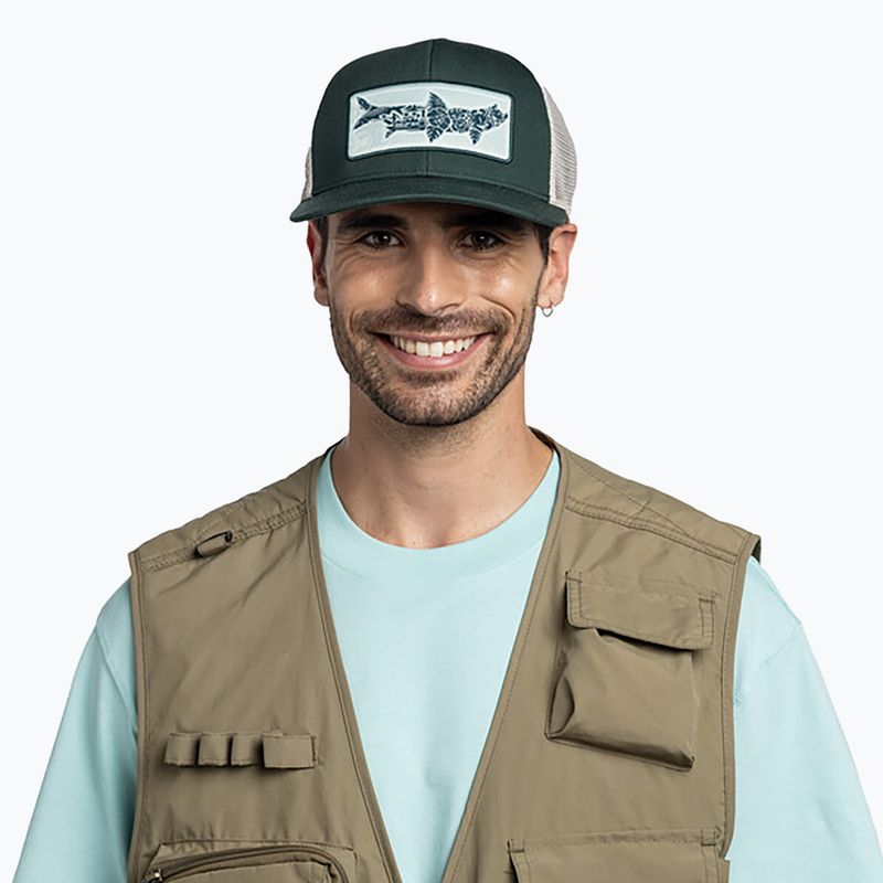 BUFF Explore Trucker Salt cappellino da baseball verde 4
