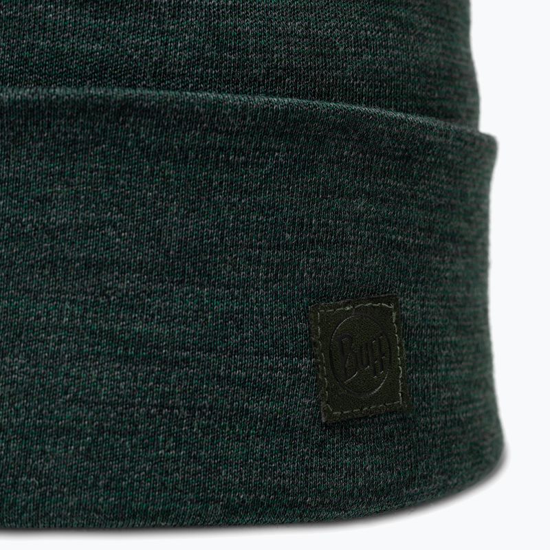 Cappello invernale BUFF Heavyweight Merino Wool solid forest 2