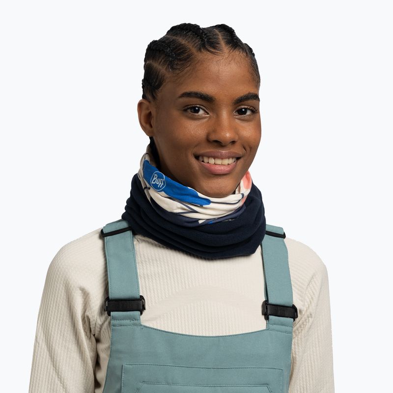 Bandana multifunzionale BUFF Polar hirajy blue 3