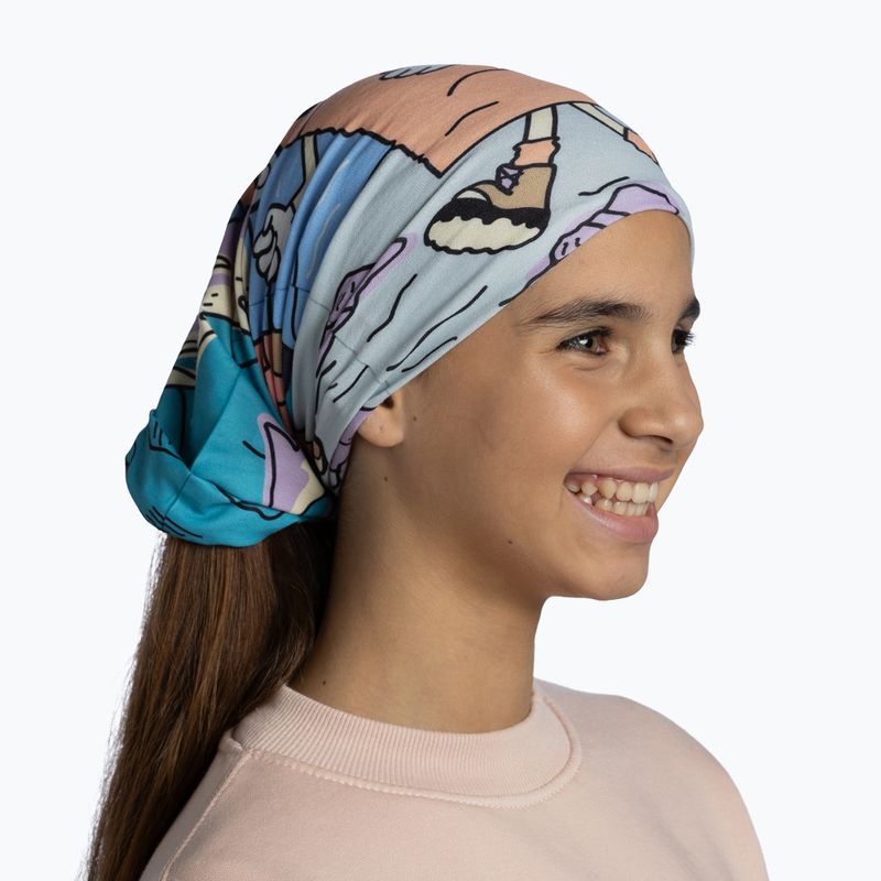 Fascia multifunzionale per bambini BUFF Original Ecostretch teal multi 4