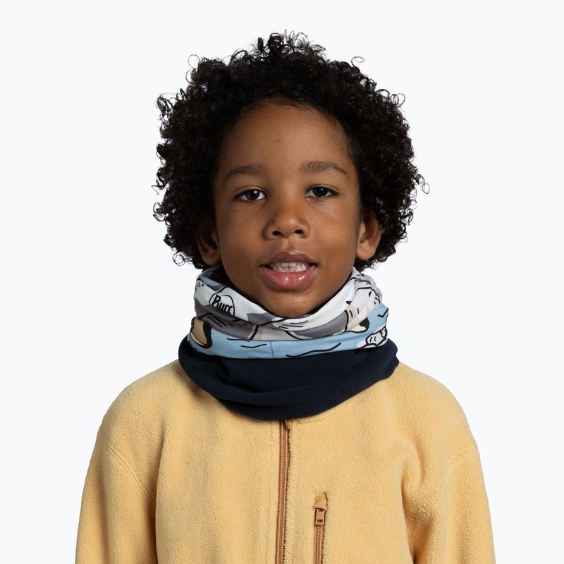 Scaldacollo multifunzione per bambini BUFF Polar teal blue 3
