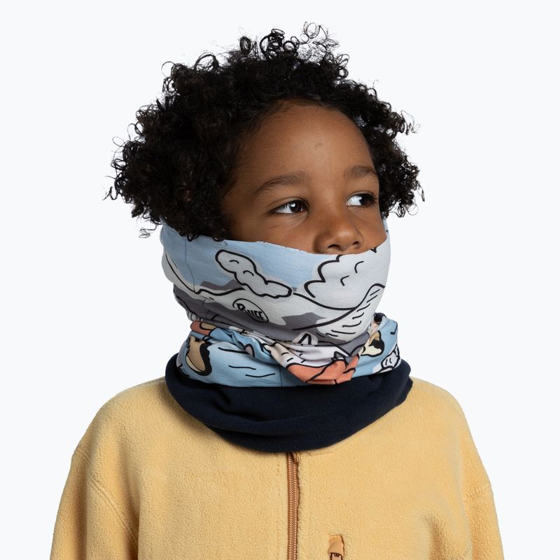 Scaldacollo multifunzione per bambini BUFF Polar teal blue 4