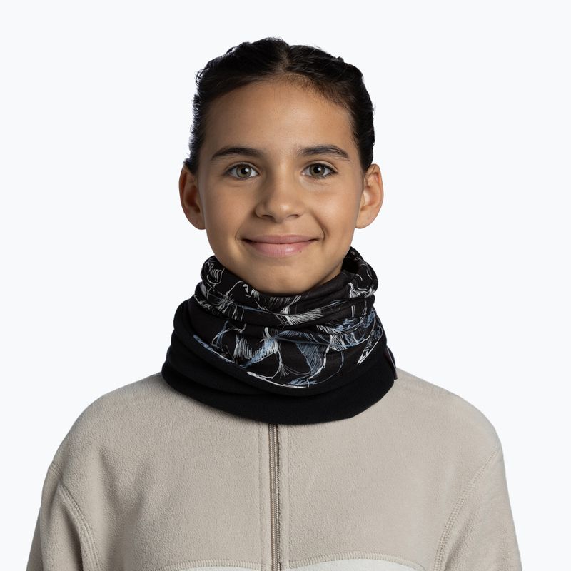 Fascia multifunzionale per bambini BUFF Polar bargy black 3