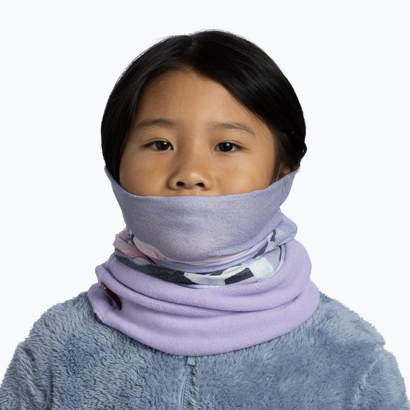 Scaldacollo multifunzionale per bambini BUFF Polar Yoki Mauve 4