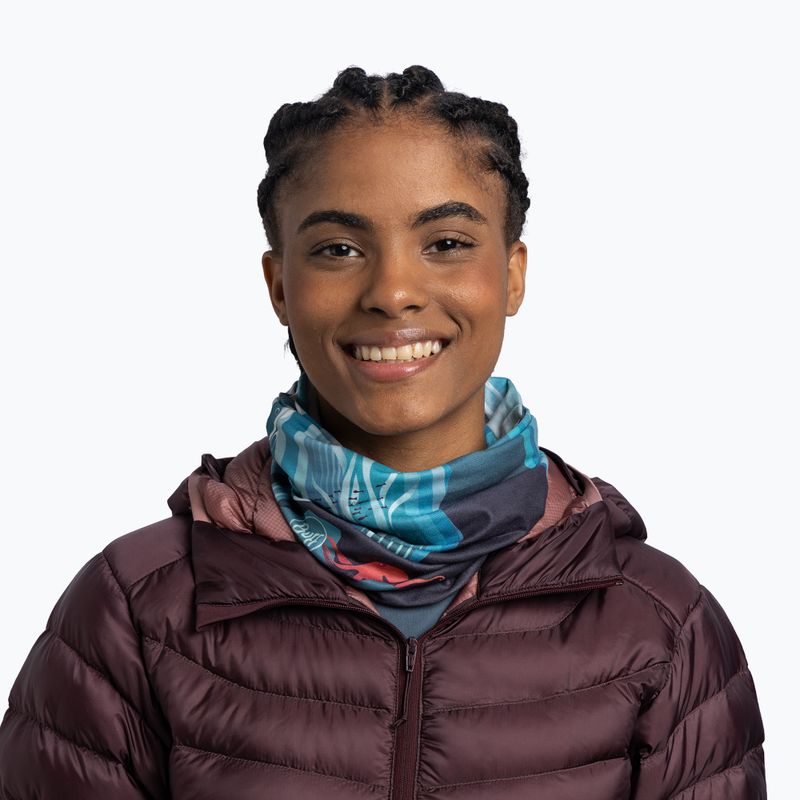 Fascia multifunzionale BUFF Original Ecostretch gem malachite 4