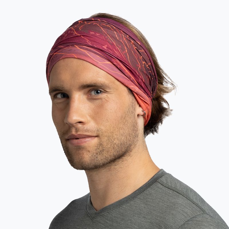 Fascia multifunzione BUFF Original Ecostretch Unal Garnet 5