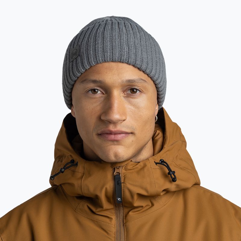 Berretto invernale BUFF Knitted Rutger iron grey 4