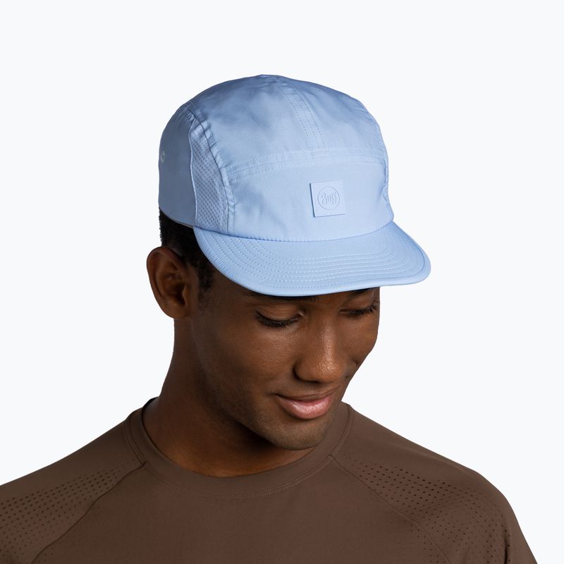 Cappellino con visiera BUFF 5 Panel Go solid glory blue 4