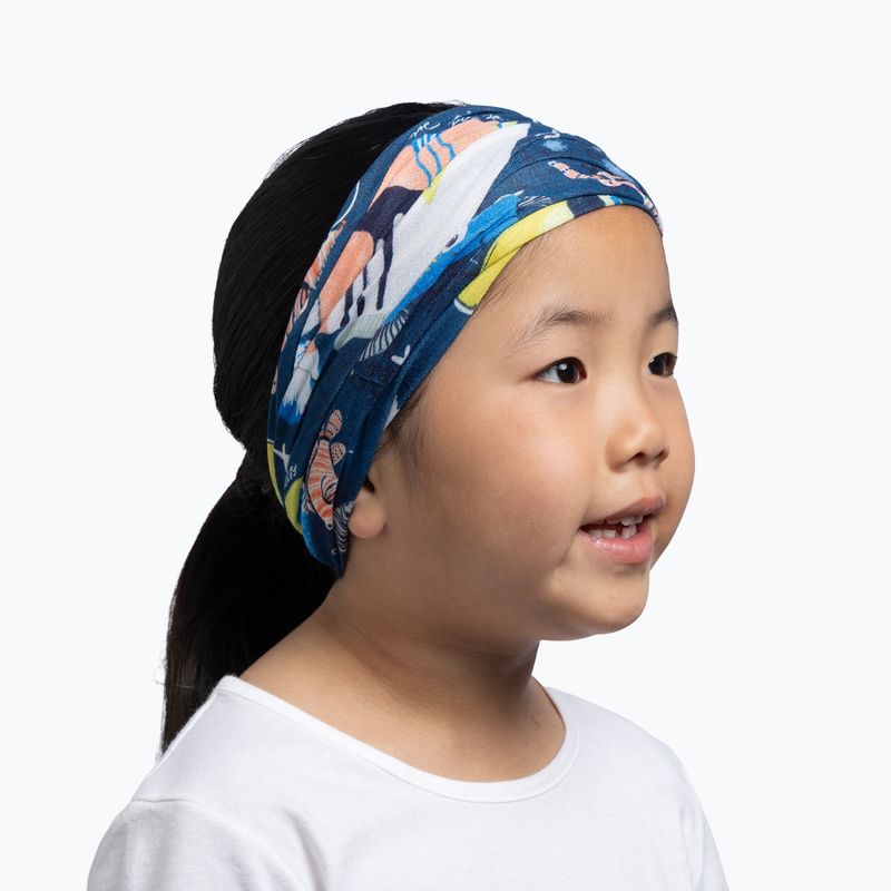 Fascia multifunzione per bambini BUFF CoolNet UV huambi navy 4
