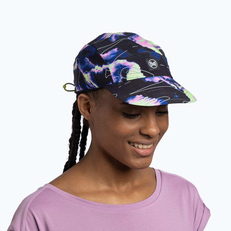 Cappellino con visiera BUFF CoolNet UV Pack domus ultramarine 5