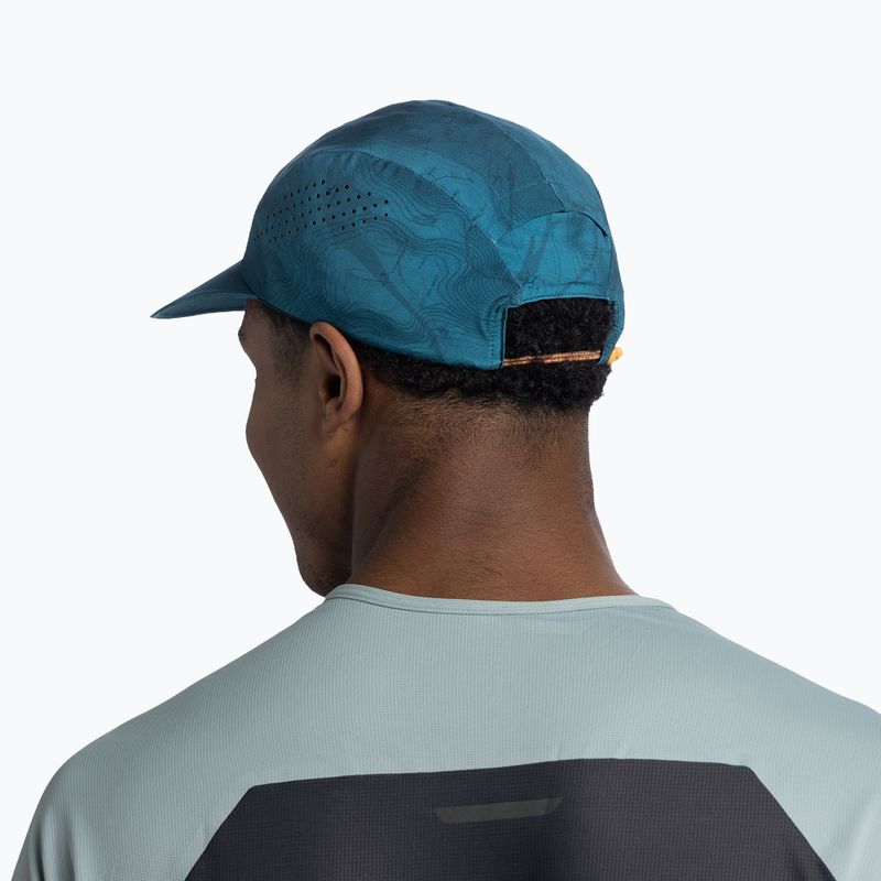Cappellino con visiera BUFF CoolNet UV Pack Speed orisa teal 5